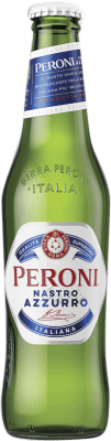 52,95 € 免费送货 | 盒装24个 啤酒 Peroni Nastro Azurro 意大利 三分之一升瓶 33 cl