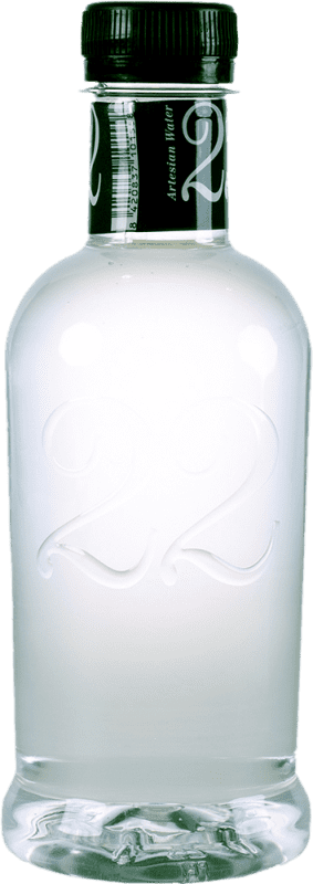31,95 € Envío gratis | Caja de 12 unidades Agua 22 Artesian Water Mineral Natural España Botellín Tercio 33 cl PET