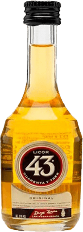 26,95 € 免费送货 | 盒装12个 利口酒 Licor 43 西班牙 小瓶装 5 cl