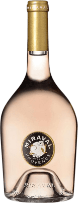 219,95 € Spedizione Gratuita | Scatola da 12 unità Vino Rosato Château Miraval Rosé — Rosato A.O.C. Côtes de Provence Provenza Francia Syrah, Garnacha — Grenache, Cinsault, Rolle Mezza Bottiglia 37 cl