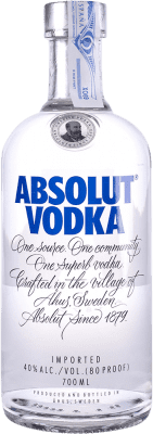 24,95 € Envoi gratuit | Vodka Absolut Azul sin Dosificador Tapón de Rosca Suède Bouteille 70 cl