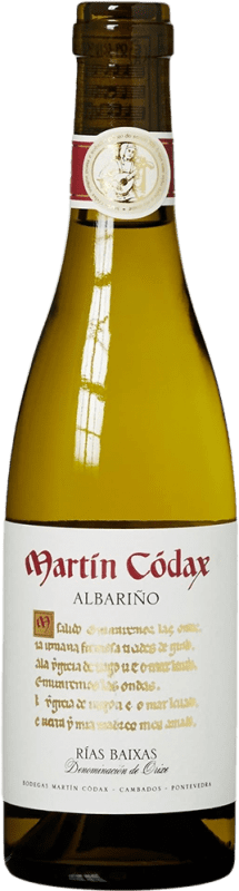 156,95 € Kostenloser Versand | 12 Einheiten Box Weißwein Martín Códax D.O. Rías Baixas Spanien Albariño Halbe Flasche 37 cl