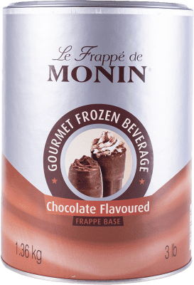 49,95 € Envio grátis | Schnapp Monin Chocolate Frappé Base 1,36 Kg França Lata 1 L