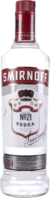 19,95 € Envío gratis | Vodka Smirnoff Rusia 1 L Sin Dosificador