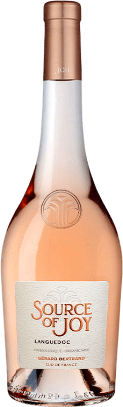 16,95 € Envío gratis | Vino Rosado Gérard Bertrand Source of Joy Languedoc-Roussillon Francia Syrah, Garnacha, Cinsault Botella 75 cl