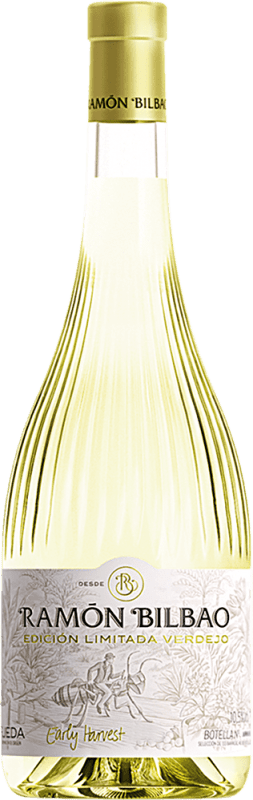14,95 € Spedizione Gratuita | Vino Bianco Ramón Bilbao Early Harvest Edizione Limitata Giovane D.O. Rueda Castilla y León Spagna Bottiglia 75 cl