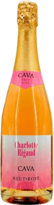 8,95 € Envío gratis | Espumoso rosado Bertha Charlotte Rigaud Rosé Brut Joven D.O. Cava Cataluña España Botella 75 cl