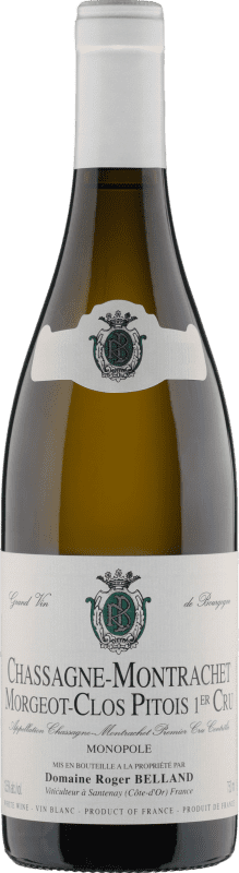 143,95 € Spedizione Gratuita | Vino Bianco Domaine Roger Belland Morgeot Clos Pitois 1er Premier Cru A.O.C. Chassagne-Montrachet Borgogna Francia 75 cl