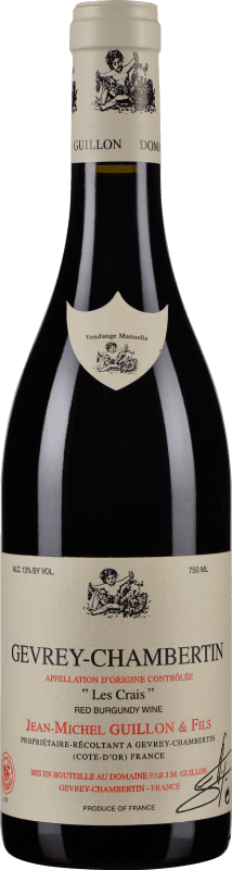 111,95 € Spedizione Gratuita | Vino Rosso Domaine Jean Michel Guillo Les Crais A.O.C. Gevrey-Chambertin Borgogna Francia 75 cl