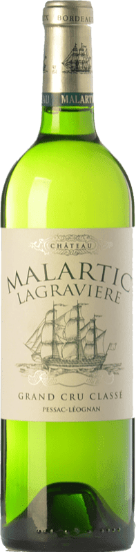 41,95 € Free Shipping | White Wine Château Malartic-Lagravière Grand Cru Classé A.O.C. Pessac-Léognan France Half Bottle 37 cl