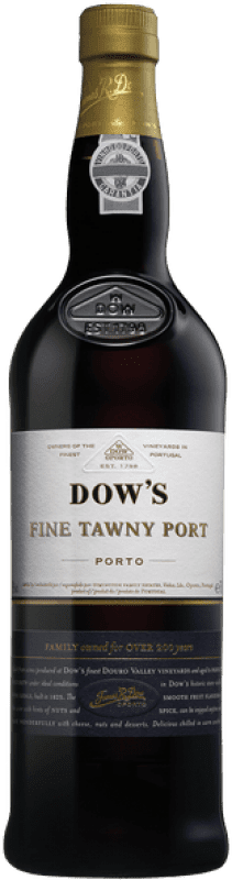 15,95 € Spedizione Gratuita | Vino fortificato Dow's Port Fine Tawny I.G. Porto porto Portogallo Bottiglia 75 cl