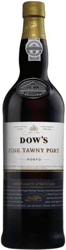 14,95 € Envío gratis | Vino generoso Dow's Port Fine Tawny I.G. Porto Oporto Portugal Botella 75 cl