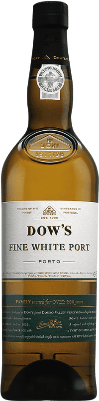 10,95 € Spedizione Gratuita | Vino fortificato Dow's Port Fine White I.G. Porto porto Portogallo Bottiglia 75 cl