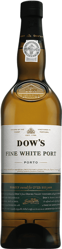 10,95 € Envío gratis | Vino generoso Dow's Port Fine White I.G. Porto Oporto Portugal Botella 75 cl