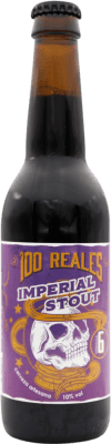 4,95 € Kostenloser Versand | Bier 100 Reales Imperial Stout Spanien Drittel-Liter-Flasche 33 cl