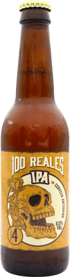 4,95 € 送料無料 | ビール 100 Reales IPA スペイン 3分の1リットルのボトル 33 cl