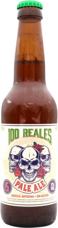 3,95 € Spedizione Gratuita | Birra 100 Reales Pale Ale Spagna Bottiglietta Terzo 33 cl