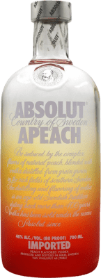 73,95 € Envio grátis | Vodca Absolut Apeach Suécia Garrafa 70 cl