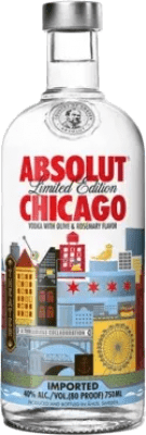 111,95 € 免费送货 | 伏特加 Absolut Chicago 瑞典 70 cl