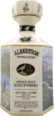 262,95 € Free Shipping | Whisky Single Malt Albertson Highlander United Kingdom 12 Years Bottle 1 L