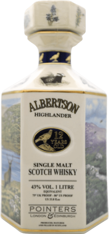 262,95 € Бесплатная доставка | Односолодовый виски Albertson Highlander Объединенное Королевство 12 Лет бутылка 1 L