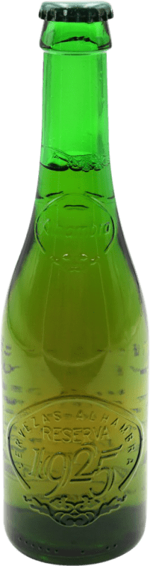 2,95 € Envio grátis | Cerveja Alhambra Espanha Garrafa Terço 33 cl