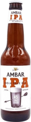 3,95 € 免费送货 | 啤酒 Ambar IPA 西班牙 三分之一升瓶 33 cl