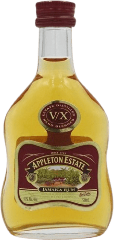 5,95 € Envio grátis | Rum Appleton Estate VX Jamaica Garrafinha Miniatura 5 cl