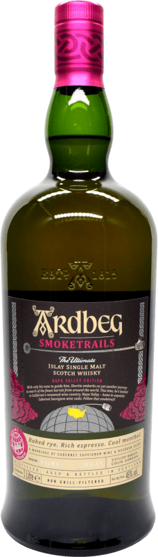 89,95 € Envío gratis | Whisky Single Malt Ardbeg Smoketrails Côte Rôtie Edición Limitada Escocia Reino Unido 1 L