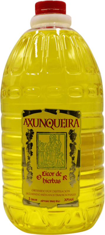 23,95 € Spedizione Gratuita | Liquore alle erbe Belmonte Axunqueira Spagna Caraffa 3 L