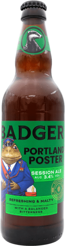 2,95 € Free Shipping | Beer Badger Portland Poster Session Ale United Kingdom Medium Bottle 50 cl
