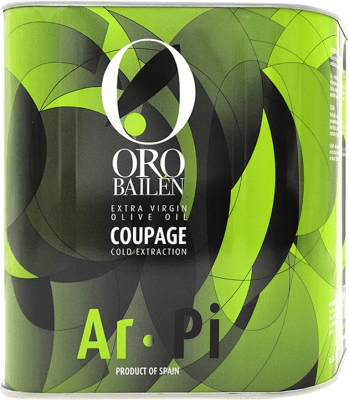 47,95 € 免费送货 | 橄榄油 Oro Bailén Virgen Extra Oro 西班牙 Picual, Arbequina 特别的瓶子 2,5 L