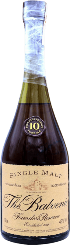 1 087,95 € Spedizione Gratuita | Whisky Single Malt Balvenie Founder's Riserva Scozia Regno Unito 10 Anni 1 L Esemplare da Collezione Non Idoneo al Consumo