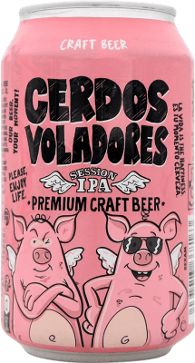 2,95 € 送料無料 | ビール Barcelona Beer Cerdos Voladores スペイン アルミ缶 33 cl