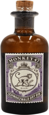 6,95 € Kostenloser Versand | Gin Black Forest Monkey 47 Deutschland Miniaturflasche 5 cl