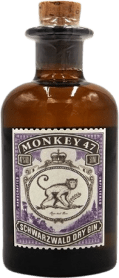 4,95 € Бесплатная доставка | Джин Black Forest Monkey 47 Германия Мини-бутылка 5 cl