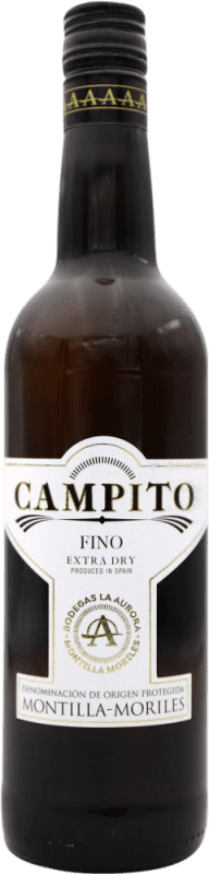 6,95 € Free Shipping | Fortified wine La Aurora Campito Fino D.O. Montilla-Moriles Spain Bottle 75 cl