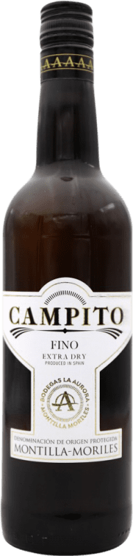 6,95 € Envoi gratuit | Vin fortifié La Aurora Campito Fino D.O. Montilla-Moriles Espagne Palomino Fino Bouteille 75 cl