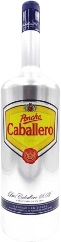 66,95 € Envío gratis | Licores Caballero Ponche España Botella Especial 3 L