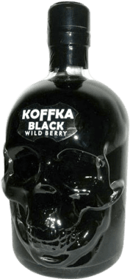 17,95 € Spedizione Gratuita | Vodka Campeny Koffka Black — Edizione Nera, Calavera — Teschio Spagna Bottiglia Medium 50 cl Wild Berries — Frutti di Bosco
