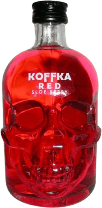 12,95 € Kostenloser Versand | Wodka Campeny Koffka Red — Edition Rot Spanien Medium-Flasche 50 cl Sloe Berries — Schlehenbeeren