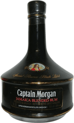 478,95 € Spedizione Gratuita | Rum Captain Morgan Black — Edizione Nera, Speciale Riserva Giamaica 70 cl