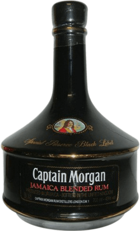 478,95 € Envío gratis | Ron Captain Morgan Black — Edición Negra, Especial Reserva Jamaica 70 cl