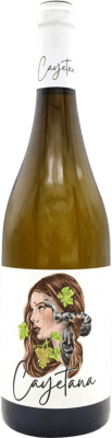 10,95 € Spedizione Gratuita | Vino bianco Cayetana. Blanco D.O. Ribera del Guadiana Spagna Bottiglia 75 cl