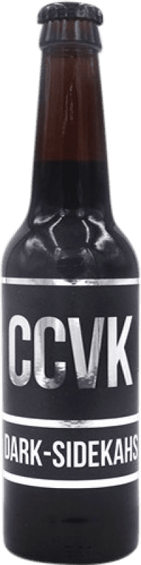 16,95 € 免费送货 | 啤酒 CCVK Sidekahs Dark Ale — 深色 西班牙 三分之一升瓶 33 cl
