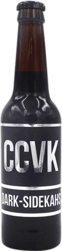 2,95 € Envío gratis | Cerveza CCVK Negra Dark-Sidekahs España Botellín Tercio 33 cl