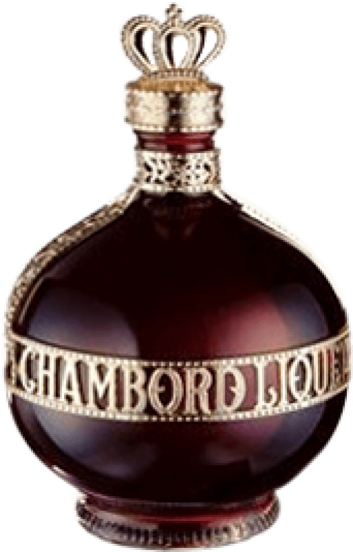 35,95 € Spedizione Gratuita | Liquori Chambord Luxury — Lusso, Royale — Reale Francia Bottiglia Medium 50 cl Black Raspberry — Lampone Nero