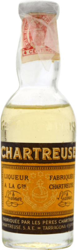 228,95 € 免费送货 | 利口酒 Chartreuse Jaune — 黄色 法国 小瓶装 5 cl 收藏品 不可食用