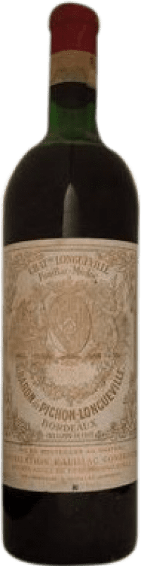 331,95 € Envío gratis | Vino Tinto Château Pichon Baron Longueville 1970 A.O.C. Pauillac Francia 75 cl Ejemplar Coleccionista No Apto para Consumo