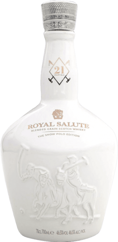 211,95 € Бесплатная доставка | Купажированный виски Chivas Regal Royal Salute The Snow Polo Ограниченный выпуск Объединенное Королевство 21 Лет Бутылка 70 cl